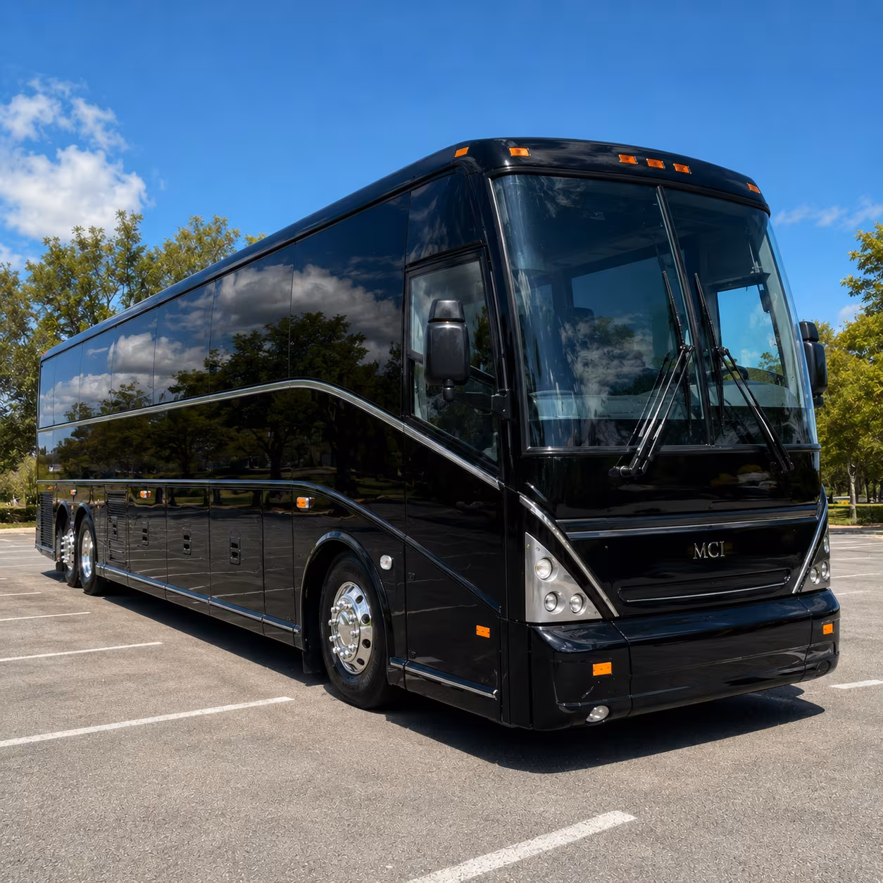 long distance charter buses for tampa fan groups traveling to away games