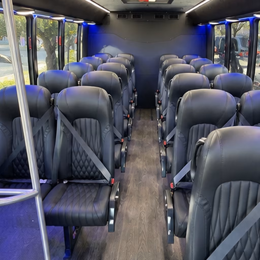 tampa 25 passenger minibus interior