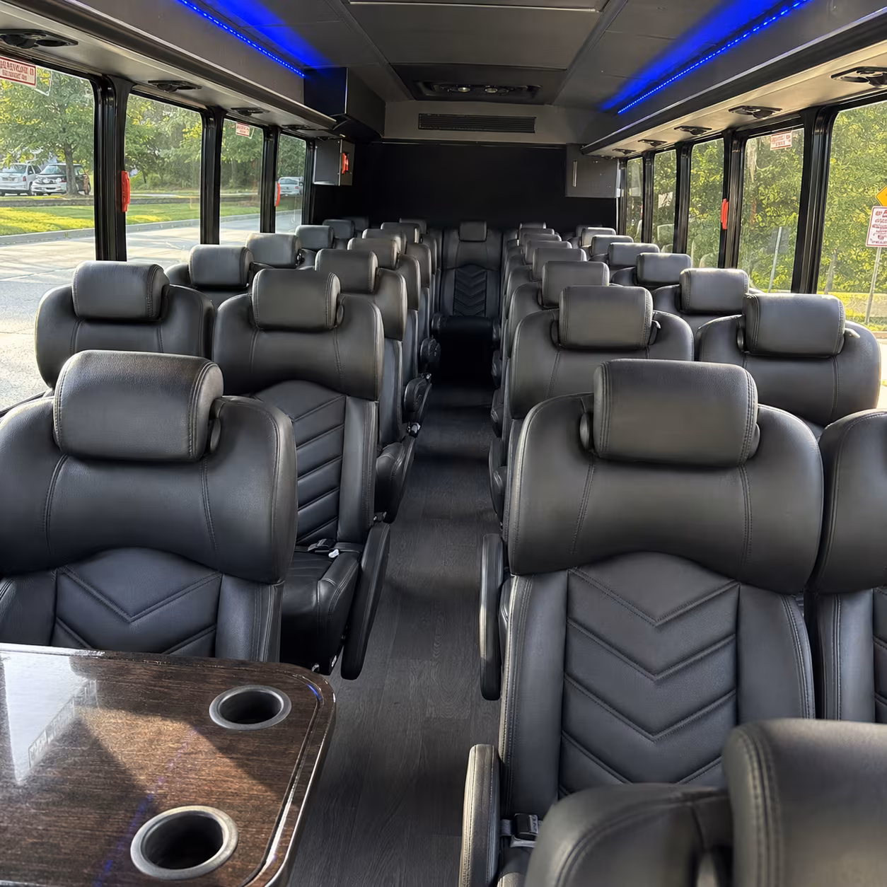 tampa 35 passenger minibus inside