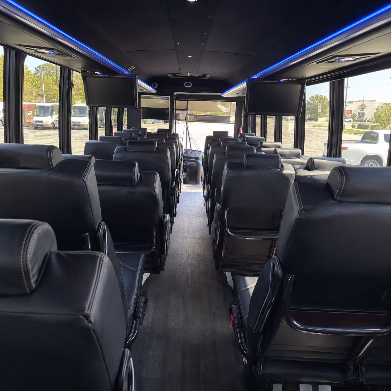 tampa 35 passenger minibus interior
