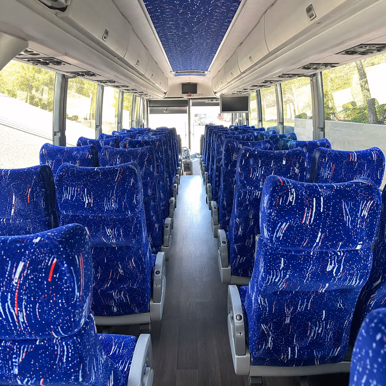 tampa 50 passenger charter bus interior