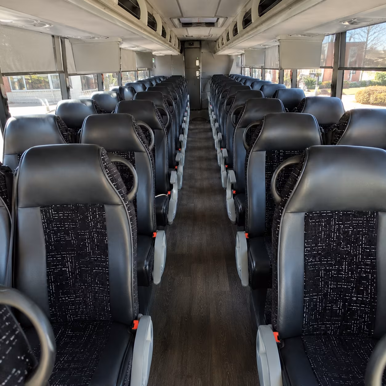 tampa 54 passenger charter bus inside