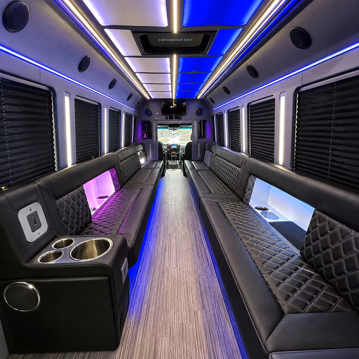 tampa party bus inside